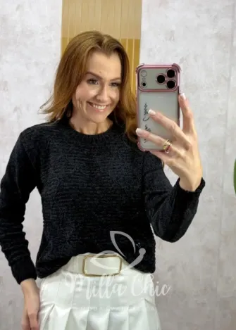 Milla Chic - Suéter Patrícia - Preto