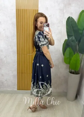 Milla Chic - Vestido Adelaide - Azul