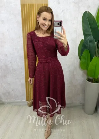 Milla Chic – Vestido Cecília em renda crochet Milla Chic - Vestido Cecília em renda crochet