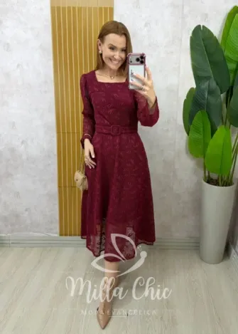 Milla Chic - Vestido Cecília em renda crochet
