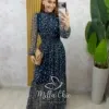 Milla Chic - Vestido Gláucia longo em tule - Azul Marinho