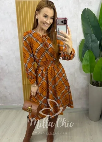 Milla Chic - Vestido Inês xadrez