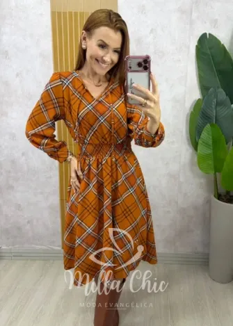 Milla Chic - Vestido Inês xadrez