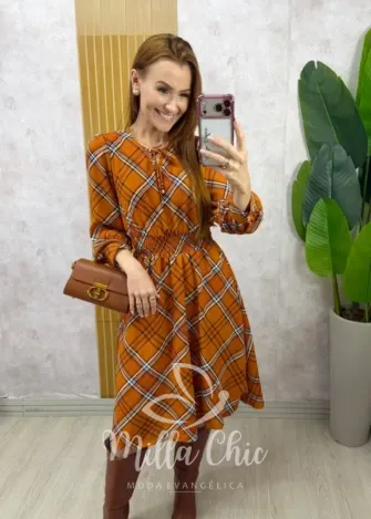 Milla Chic - Vestido Inês xadrez
