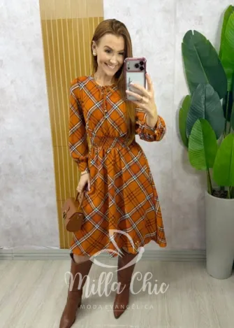 Milla Chic - Vestido Inês xadrez