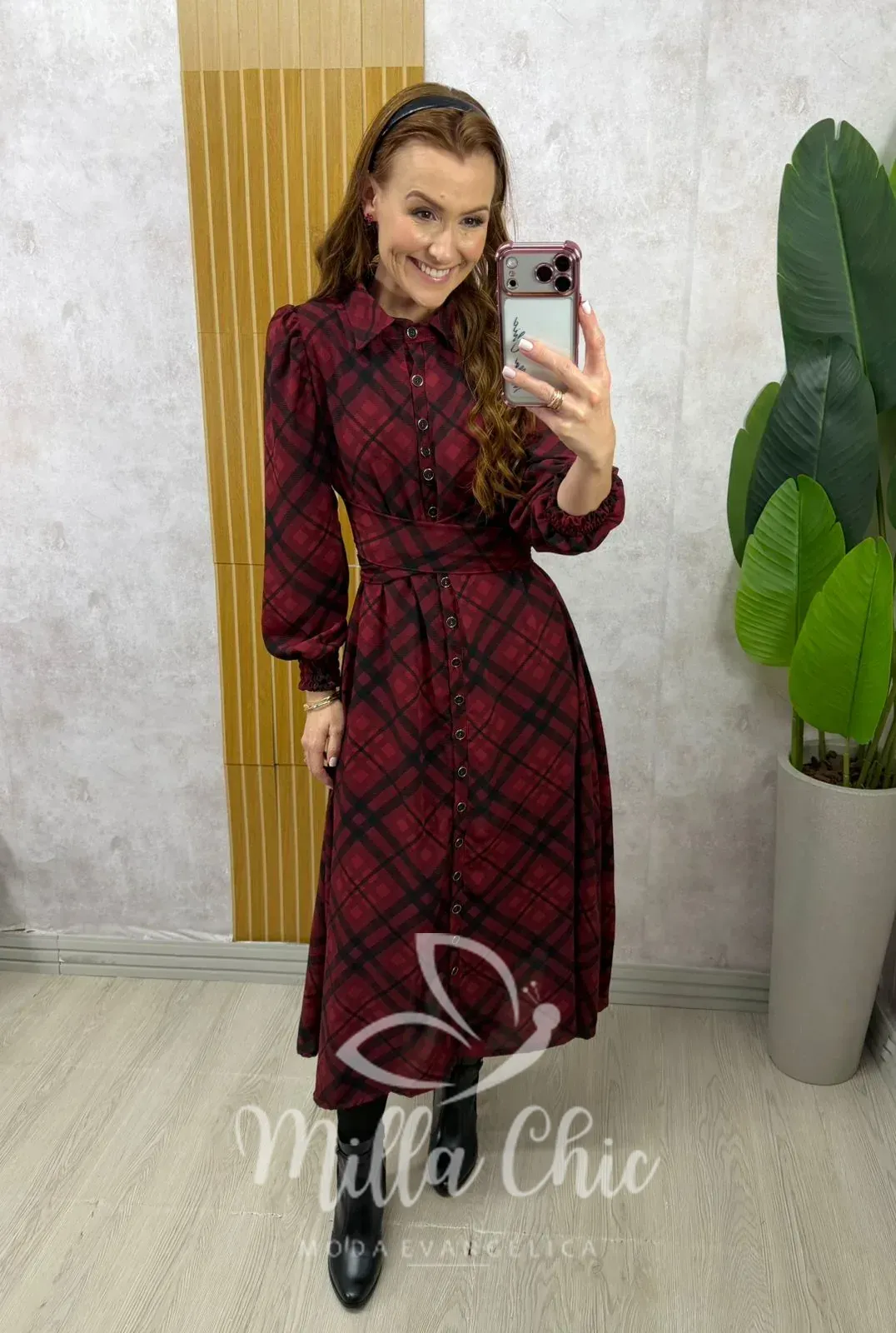 Milla Chic – Vestido Inês xadrez – Vermelho (cópia) Milla Chic - Vestido Inês xadrez - Vermelho (cópia)