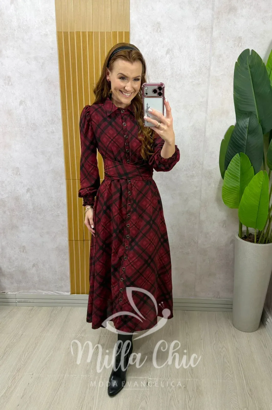 Milla Chic – Vestido Inês xadrez – Vermelho (cópia) Milla Chic - Vestido Inês xadrez - Vermelho (cópia)