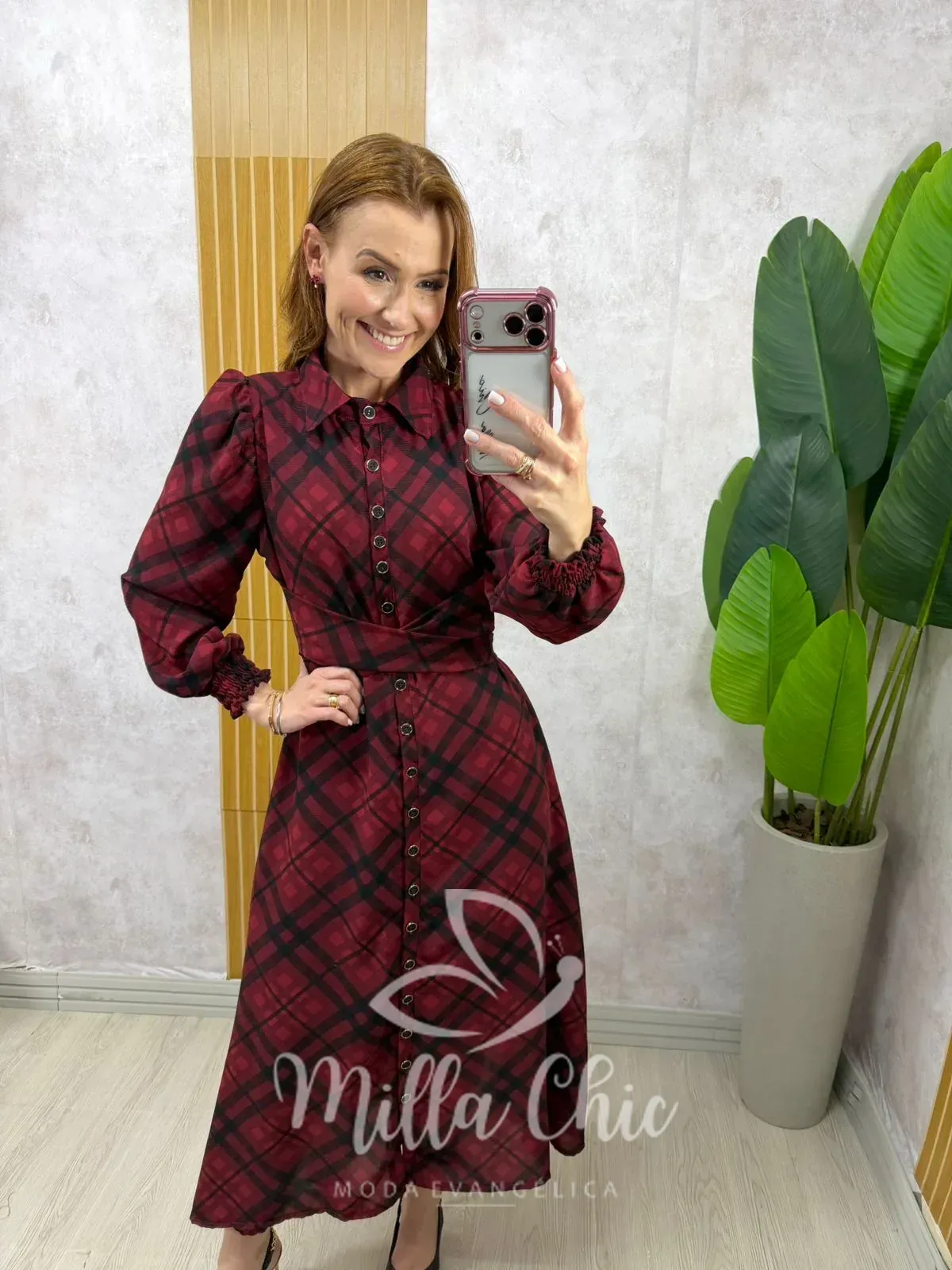 Milla Chic – Vestido Inês xadrez – Vermelho (cópia) Milla Chic - Vestido Inês xadrez - Vermelho (cópia)