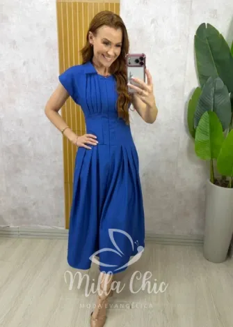 Milla Chic - Vestido Maria Laura - Azul