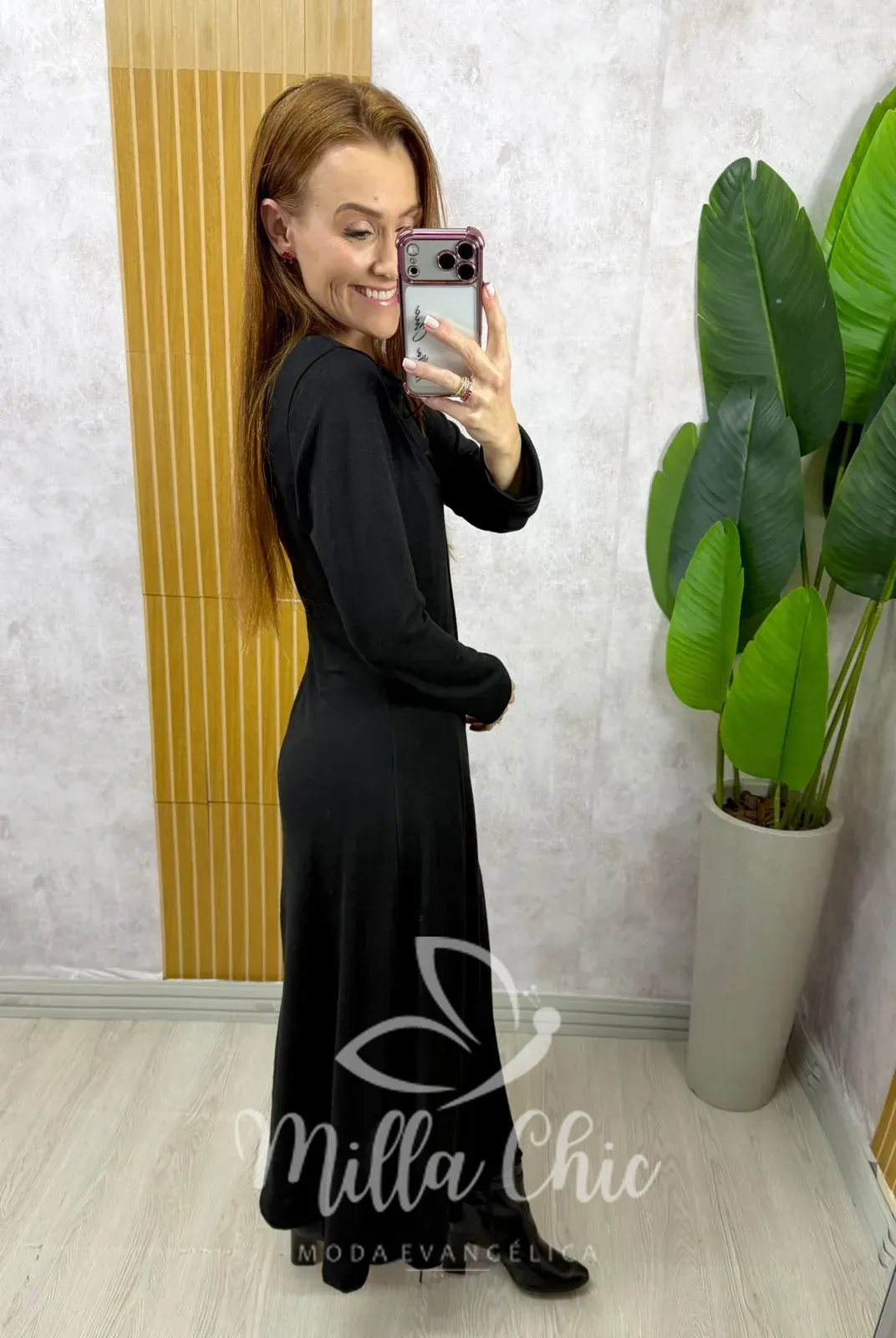 Milla Chic – Vestido Mariana em lãzinha – Preto Milla Chic - Vestido Mariana em lãzinha - Preto
