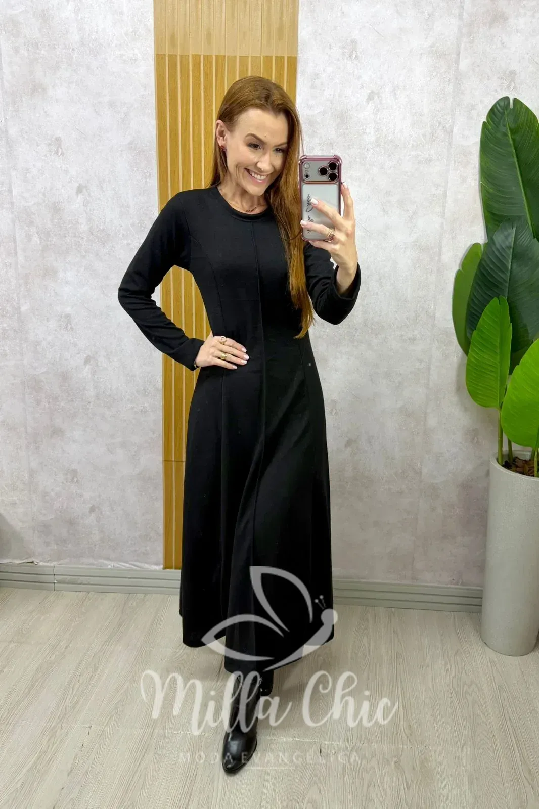 Milla Chic – Vestido Mariana em lãzinha – Preto Milla Chic - Vestido Mariana em lãzinha - Preto