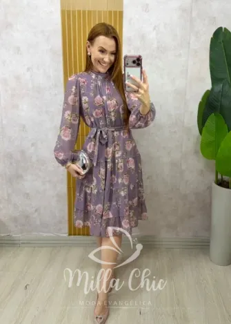Milla Chic – Vestido Melissa – Lilás Milla Chic - Vestido Melissa - Lilás