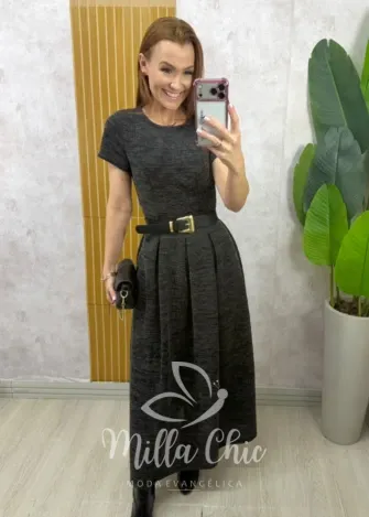 Milla Chic - Vestido Nicole - Preto