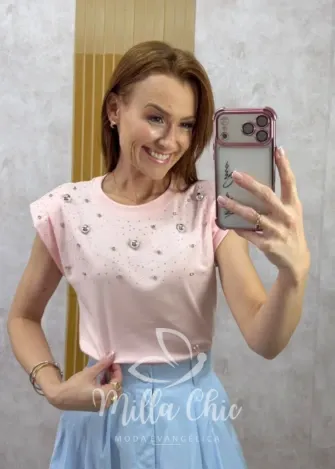 Milla Chic - Blusa Ayla - Rosa Baby