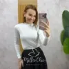 Milla Chic – Blusa Cacharel Vitória – Branca Milla Chic - Blusa Cacharel Vitória - Branca