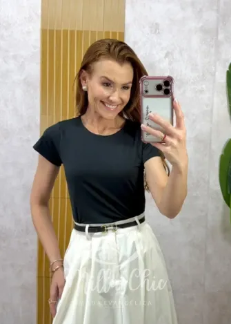 Milla Chic – Blusa Diana em poliamida – Preta (cópia) Milla Chic - Blusa Diana em poliamida - Preta (cópia)