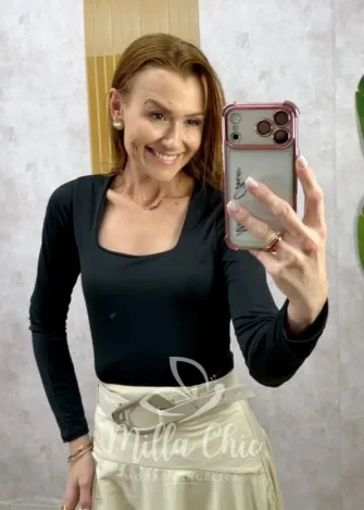 Milla Chic - Blusa Ivana - Preta