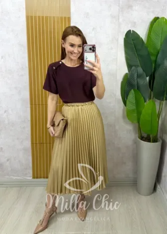 Milla Chic - Blusa Joana - Açaí