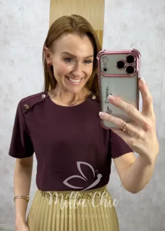 Milla Chic - Blusa Joana - Açaí