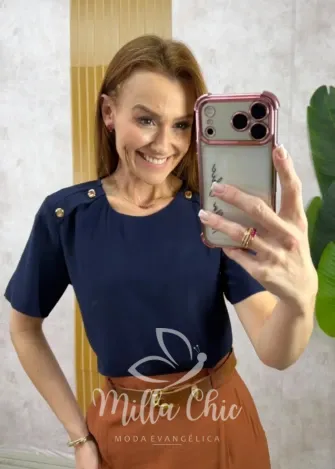 Milla Chic - Blusa Joana - Azul