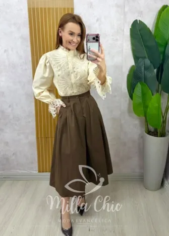 Milla Chic - Blusa Joana - Creme (cópia)