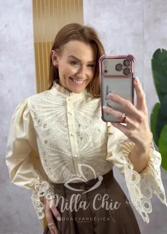 Milla Chic - Blusa Joana - Creme (cópia)