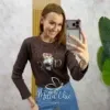 Milla Chic - Blusa Joana Teddy- Marrom (cópia)