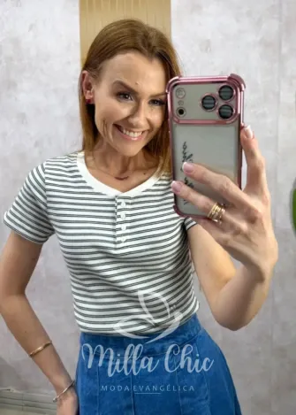 Milla Chic - Blusa Letícia - Branca