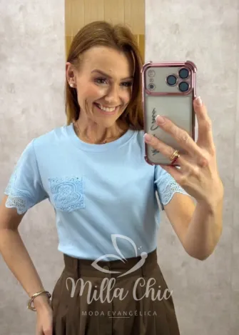 Milla Chic – Blusa Raquel – Azul Milla Chic - Blusa Raquel - Azul