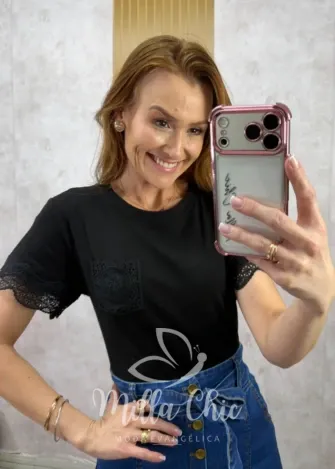 Milla Chic - Blusa Raquel - Preta