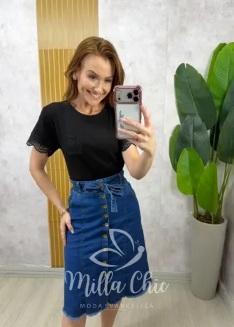 Milla Chic - Blusa Raquel - Preta