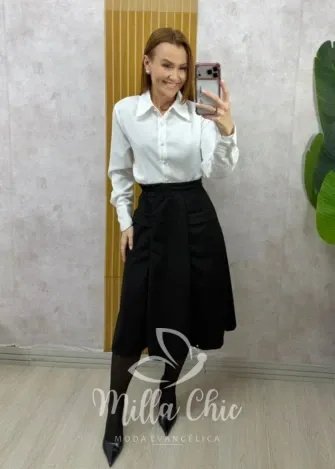 Milla Chic - Camisa Luiza - Branca