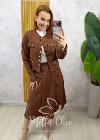 Milla Chic - Conjunto Madrid em Suedi - Preto (cópia)