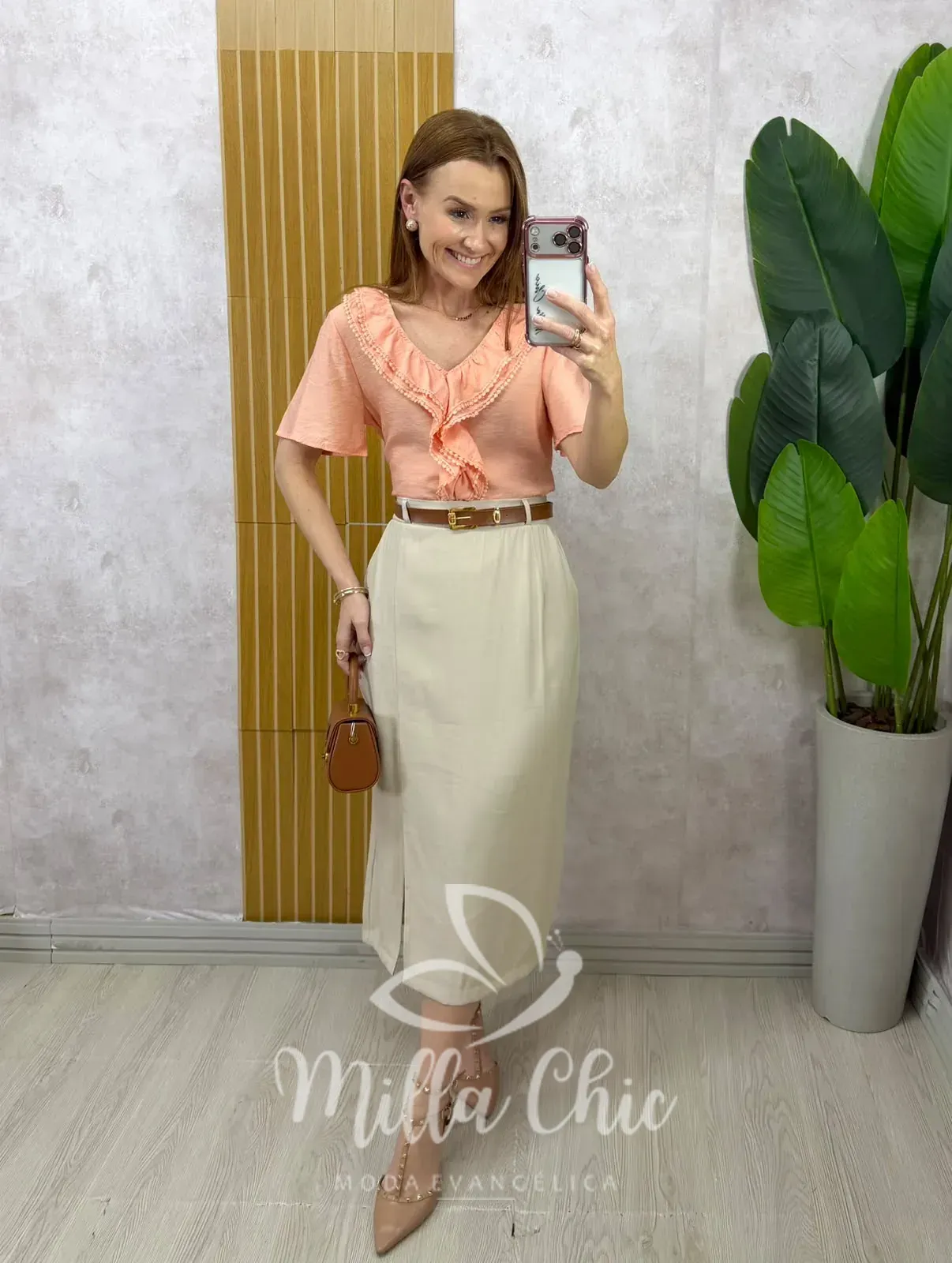 Milla Chic – Saia Andréia – Natural Milla Chic - Saia Andréia - Natural
