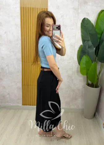 Milla Chic - Saia Andréia - Preta