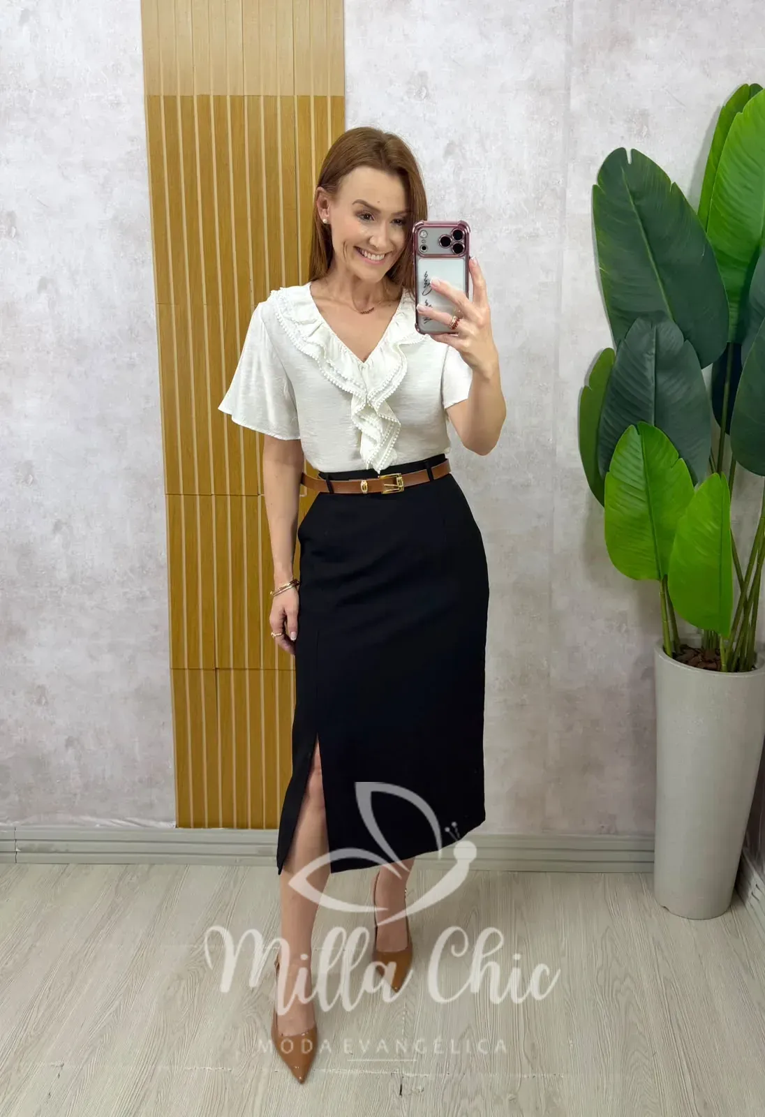 Milla Chic – Saia Andréia – Preta Milla Chic - Saia Andréia - Preta