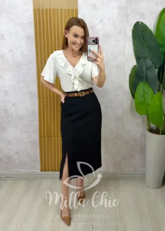 Milla Chic - Saia Andréia - Preta