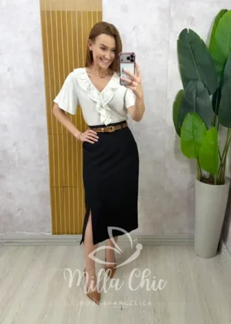 Milla Chic - Saia Andréia - Preta