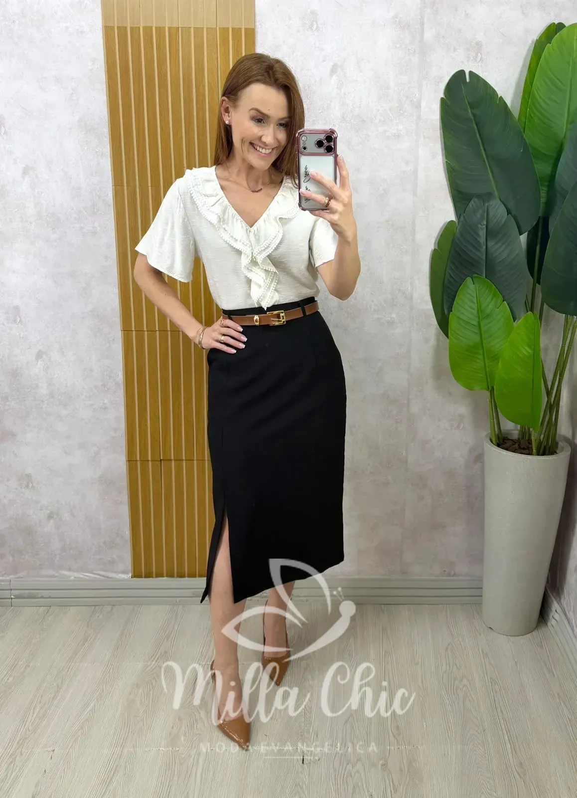 Milla Chic – Saia Andréia – Preta Milla Chic - Saia Andréia - Preta