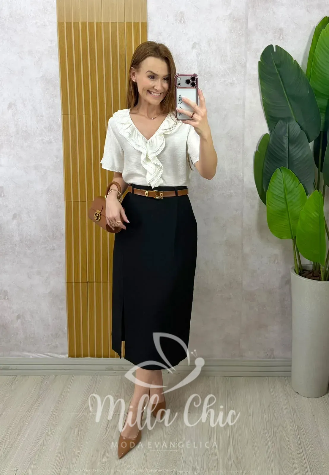 Milla Chic – Saia Andréia – Preta Milla Chic - Saia Andréia - Preta
