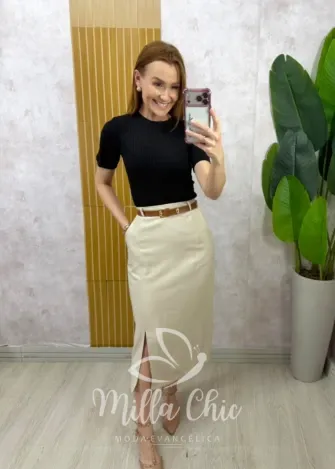 Milla Chic - Saia Andréia - Preta (cópia)