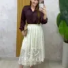 Milla Chic - Saia Brenda em renda - Br
