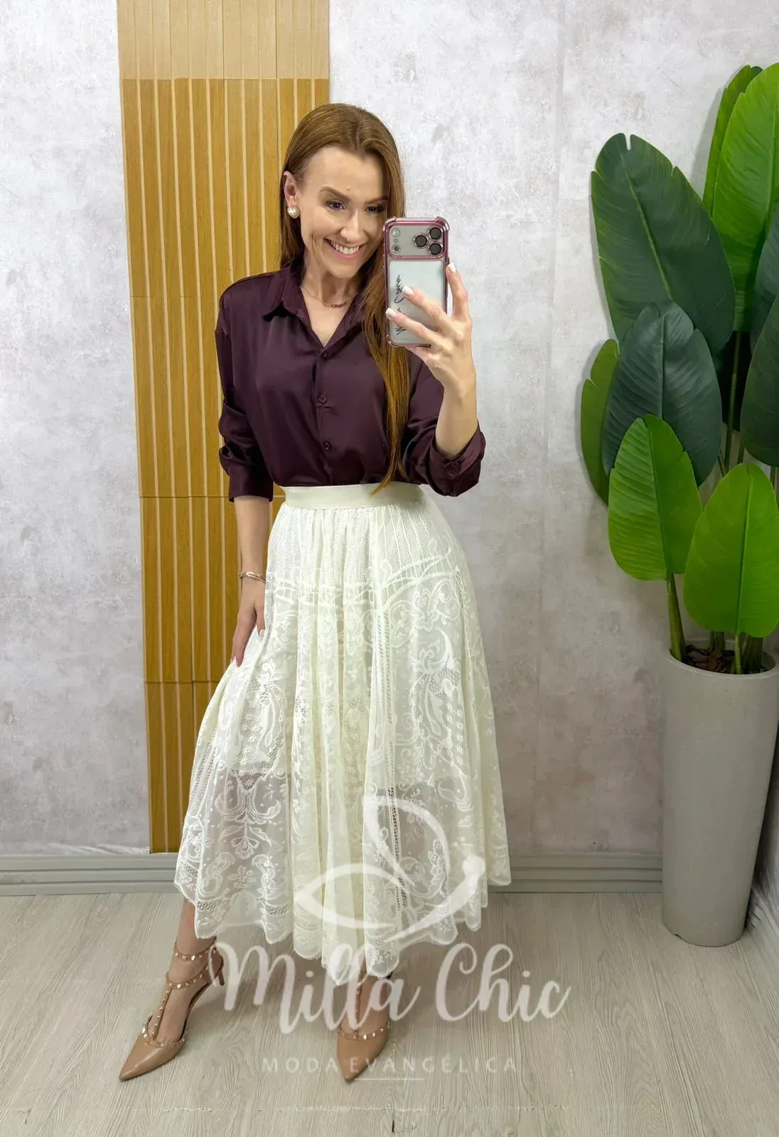 Milla Chic – Saia Brenda em renda – Br Milla Chic - Saia Brenda em renda - Br