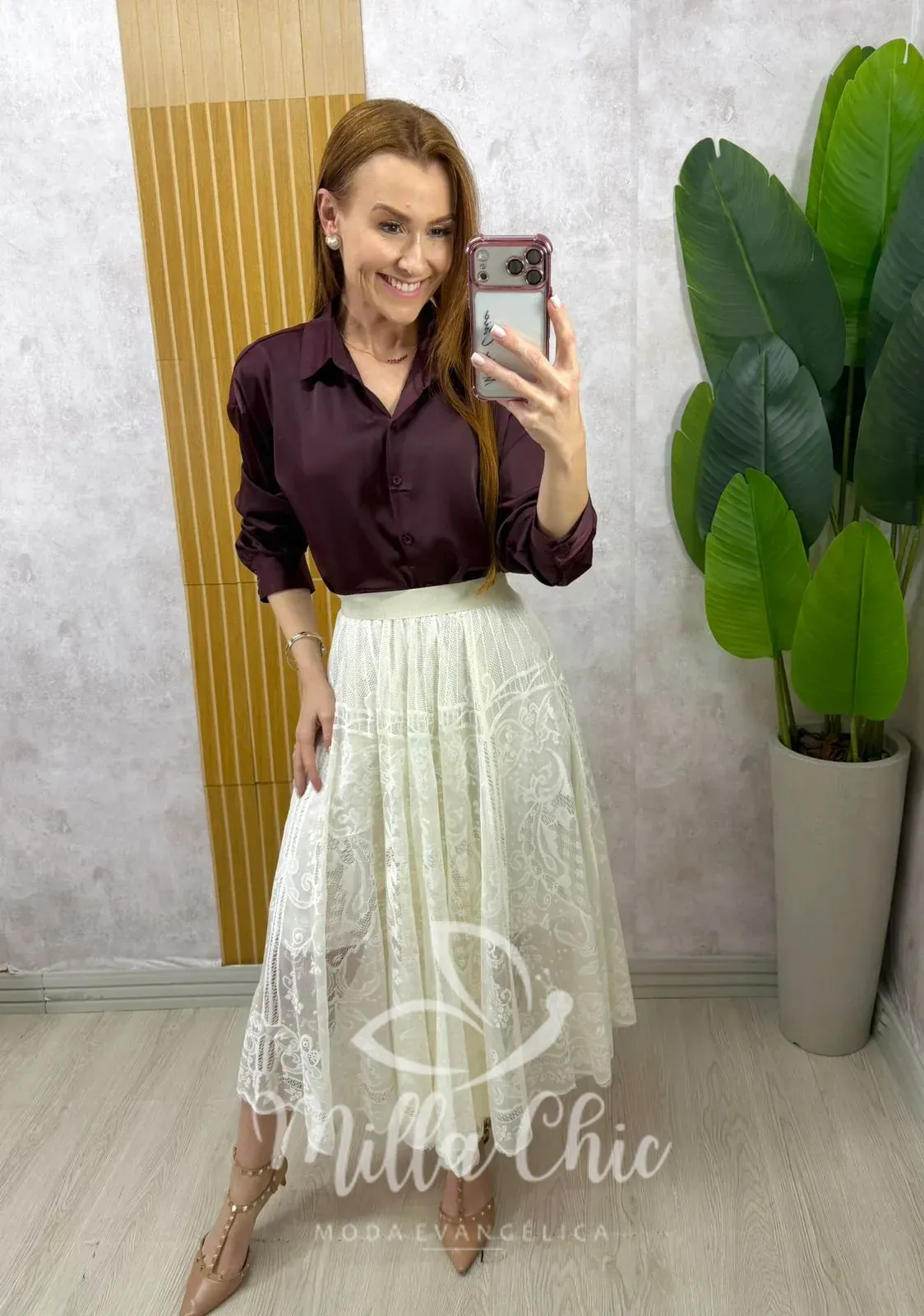 Milla Chic – Saia Brenda em renda – Br Milla Chic - Saia Brenda em renda - Br