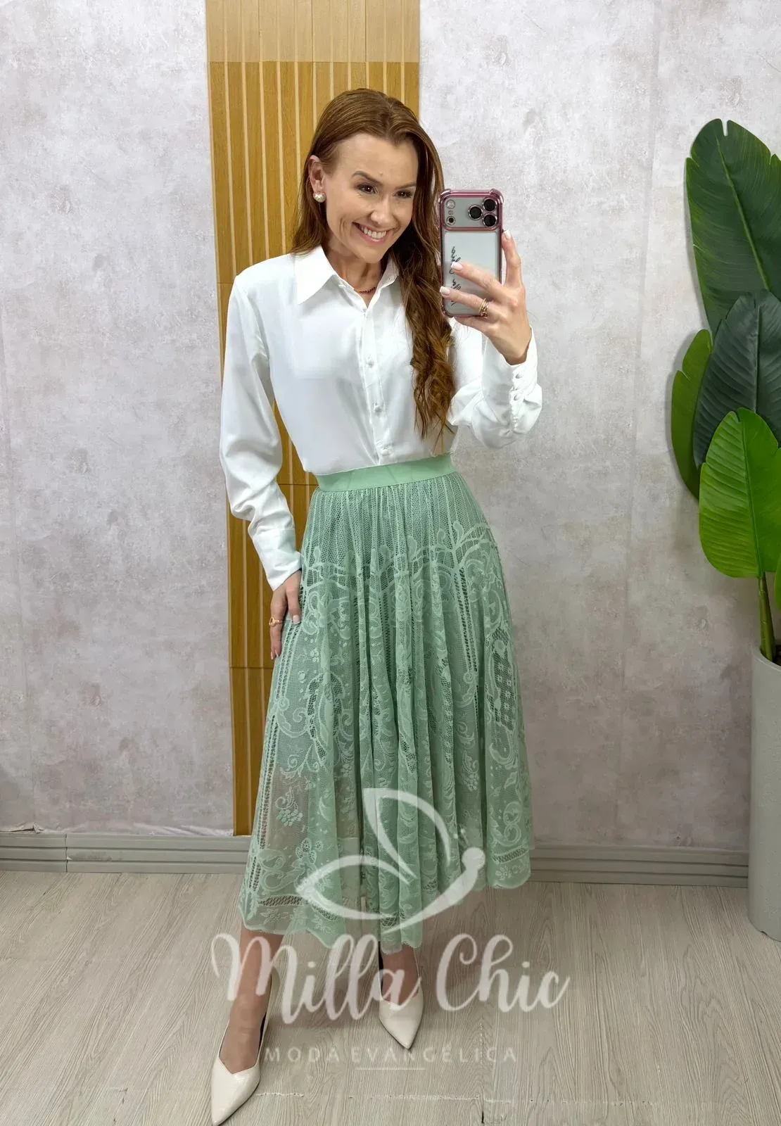 Milla Chic – Saia Brenda em renda – Branca (cópia) Milla Chic - Saia Brenda em renda - Branca (cópia)