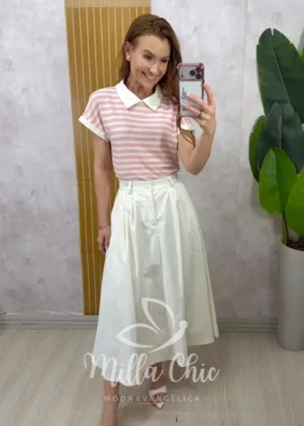Milla Chic - Saia Brenda em renda - Verde (cópia)
