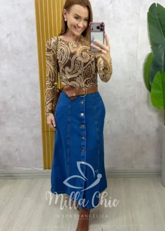 Milla Chic - Saia Jeans Isla (cópia)