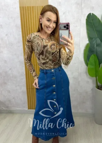 Milla Chic - Saia Jeans Isla (cópia)