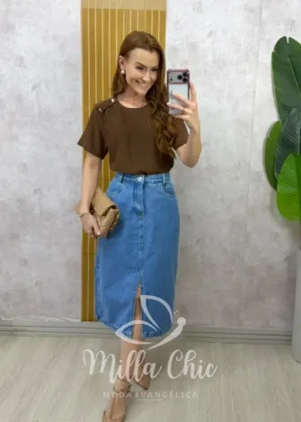 Milla Chic - Saia Jeans Lívia (cópia)