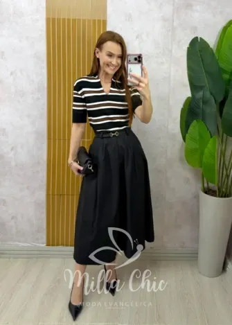Milla Chic - Saia Marilda - Azul Baby (cópia)